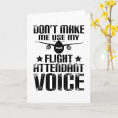 Flight Attendant Kaart (Gele Bloem)