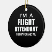 Flight Attendant Niets schaarste - Cabin Crew Job  Keramisch Ornament (Links)