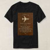 Flight Attendant Prayer T-shirt (Design voorkant)