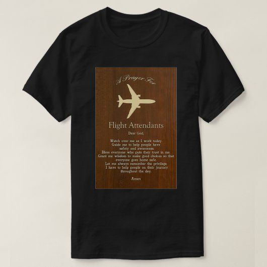 Flight Attendant Prayer T-shirt (Design voorkant)