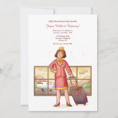 Flight Attendant Retirement Party Kaart (Voorkant)