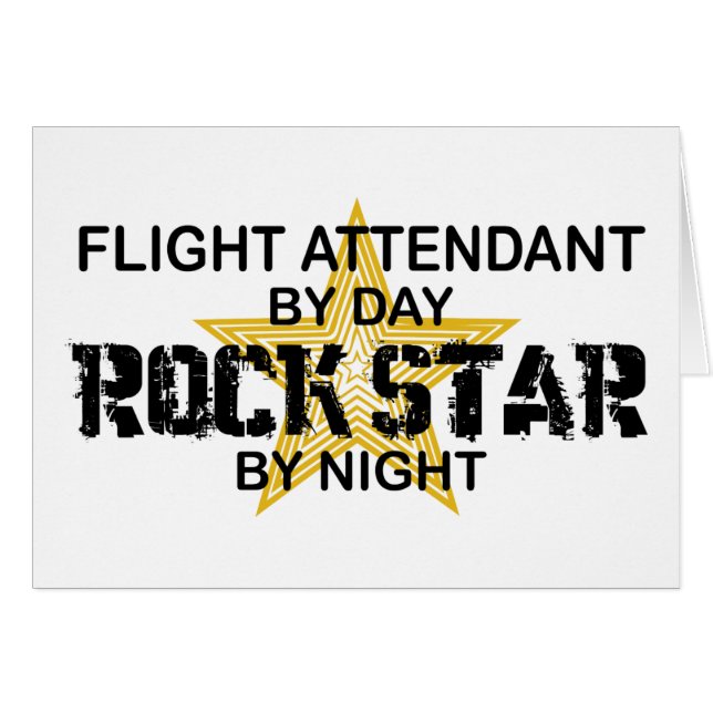 Flight Attendant Rock Star (Voorkant Horizontaal)