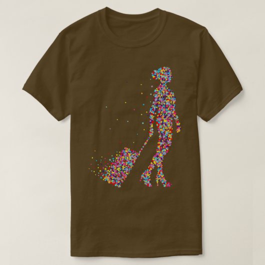 Flight Attendant Stewardess Beroep T-shirt (Design voorkant)