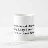 Flight attendants mug, taza azafata koffiemok (Center)