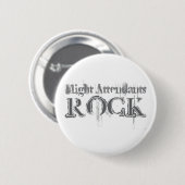 Flight Attendants Rock Ronde Button 5,7 Cm (Voorkant /achterkant)