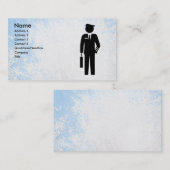 Flight Attendent Business Card-sjabloon Visitekaartje (Voorkant / Achterkant)