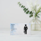 Flight Attendent Business Card-sjabloon Visitekaartje (Staand voorkant)