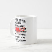 Flight Attendent Mok Coffee Cup Funny Gifts (Voorkant links)