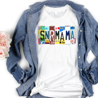 Flight Attendent Secret Language Senior Mama T-shirt