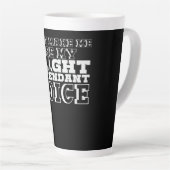 Flight Attendent Voice Pun Joke Latte Mok (Rechterhoek)