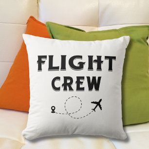 FLIGHT CREW Cool Vliegtuig, Reizen, Familievakanti Kussen
