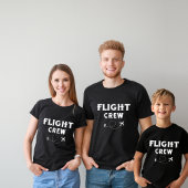 FLIGHT CREW Cool Vliegtuig, Reizen, Familievakanti T-shirt