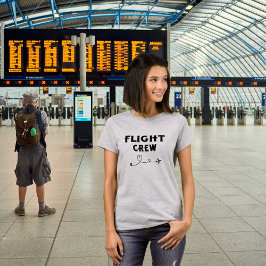 FLIGHT CREW Cool Vliegtuig, Reizen, Familievakanti T-shirt