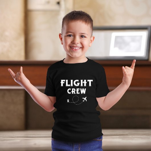 FLIGHT CREW Cool Vliegtuig, Reizen, Familievakanti Tri-Blend Shirt