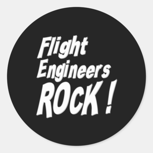 Flight Engineers Rock! Sticker (Voorkant)