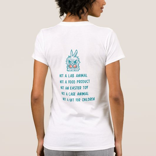 Flight for rabbits t-shirt (Achterkant)