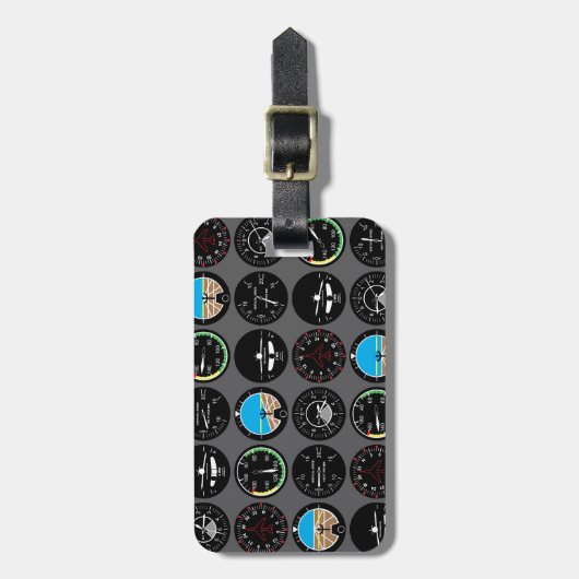 Flight Instruments Bagagelabel (Voorkant verticaal)