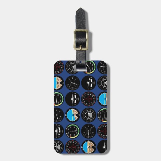 Flight Instruments Bagagelabel (Voorkant verticaal)