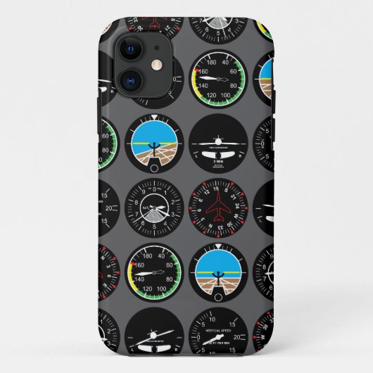 Flight Instruments Case-Mate iPhone Case (Achterkant)
