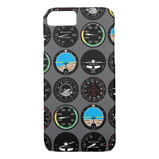 Flight Instruments Case-Mate iPhone Case (Achterkant)