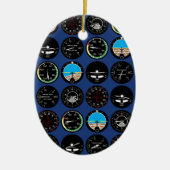 Flight Instruments Keramisch Ornament (Voorkant)