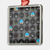 Flight Instruments Metalen Ornament (Links)