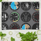 Flight Instruments Theedoek (Gevouwen)