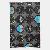 Flight Instruments Theedoek (Verticaal)