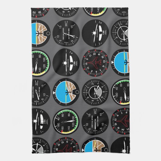 Flight Instruments Theedoek (Verticaal)