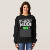 Flight Mode On Aviation Aviator Pilot Trui (Voorkant volledig)