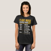 Flight Nurse Hourly Rate Flight Nurse Men Women T-shirt (Voorkant volledig)