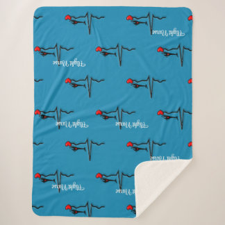 Flight Nurse QRS & Helikopter Blauw Sherpa Deken