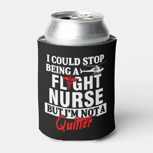 Flight Nurse Quitter Practitioner Nursing RN Blikjeskoeler (Blikje Voorkant)