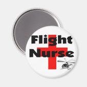 "Flight Nurse" unieke cadeau-ideeën Magneet (Voorkant / Achterkant)