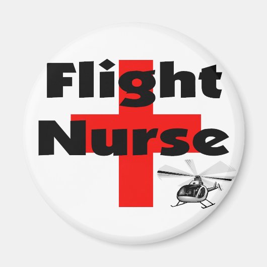 "Flight Nurse" unieke cadeau-ideeën Magneet (Voorkant)