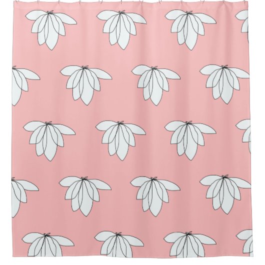 FLIGHT Peach Douchegordijn (Voorkant)