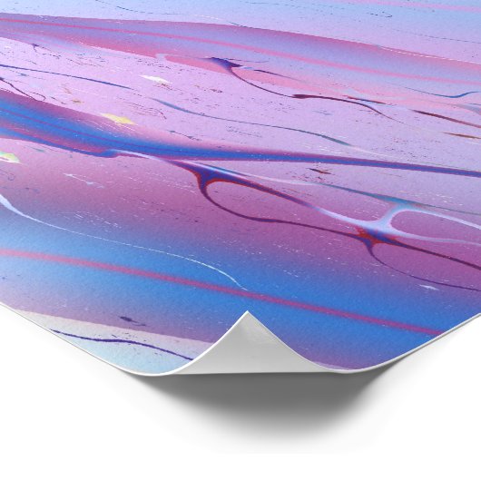 Flight Plan Cool Abstract Fine Art Fractal Poster (Hoek)