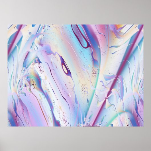 Flight Plan Cool Abstract Fine Art Fractal Poster (Voorkant)