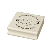 Flight Plane Travel Sport nature Wedding Rubberstempel (Stempel)
