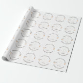 Flight Plane Travelling love Wedding Cadeaupapier (Uitgerold)