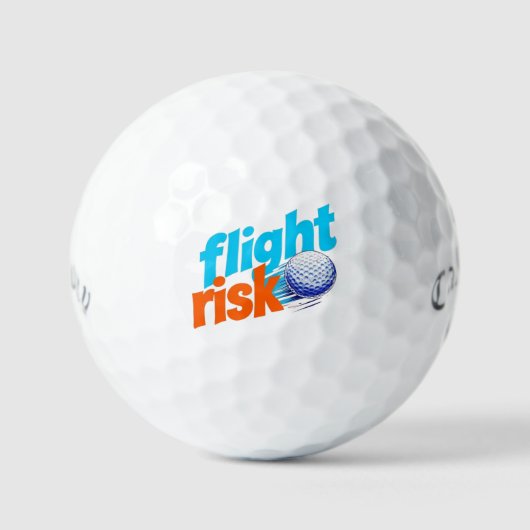 Flight Risk Golf Ball - Bold Graphic Design Golfballen (Voorkant)