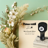 Flight Team & Airplane vormen Heart Schattige Wedd Rubberstempel