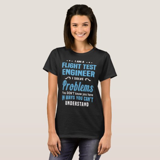 Flight Test Engineer T-shirt (Voorkant volledig)