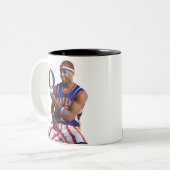 Flight Time ball draaien Tweekleurige Koffiemok (Voorkant links)