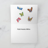 Flightharted Wensen Ik Larvae You Folded Card Bedankkaart (Binnen)