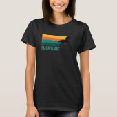 Flightline Black Thoroughbred Racing Del Mar Sa T-shirt (Voorkant)