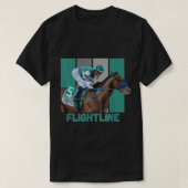 Flightline Horse Racing Thoroughbred Del Mar Santa T-shirt (Design voorkant)