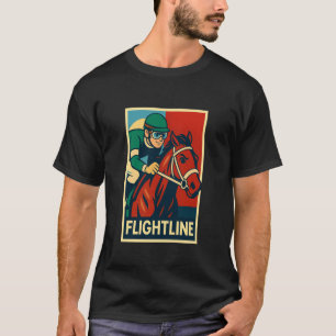 Flightline Paard, Paardenrennen, Del Mar, Santa An T-shirt