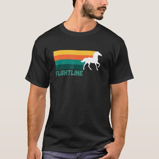 Flightline Thoroughbred Racing, Del Mar, Santa Ani T-shirt (Voorkant)