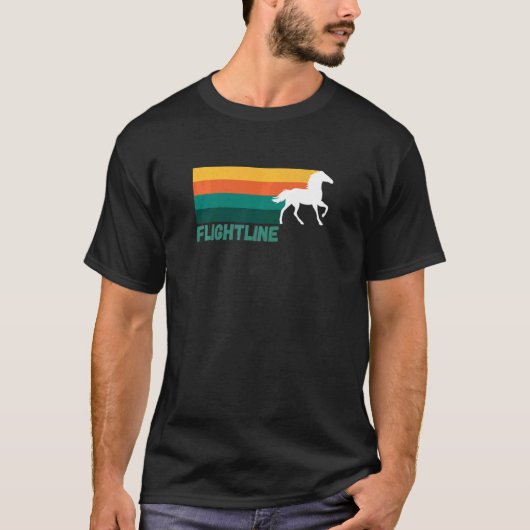 Flightline Thoroughbred Racing Del Mar Santa Anita T-shirt (Voorkant)
